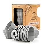 Backefix wiederverwendbare Muffinförmchen Silikon BPA frei im 24 Set, nach deutschem Standard |...