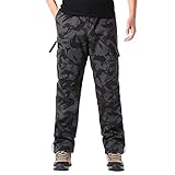 Cargohose Herren Fashion Casual Jogging Treckking Wasserdicht Multi Taschen Elastisch Military...