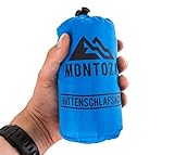 montoza Hüttenschlafsack - Ultraleicht 170g Mauve rot - Inlett aus Seide und Baumwolle -...