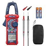 AstroAI Stromzange, Digital Clamp Meter 2000 Counts Auto Range Strommessgerät mit AC/DC-Spannung,...