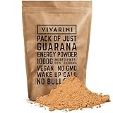 Vivarini Gemahlenes Guarana 1kg | Natürliche Stimulation | Reichhaltige Koffeinquelle | Zusatz für...
