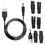AQSQWQ 8 Stück 5V USB Netzkabel Kabel Rasierer Ladegerät Ersatz-Netzteil-Ladegerät,...