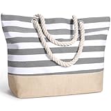 sprecenk Strandtasche Damen Große Sommertaschen, Wasserdicht Familie Einkaufstasche Beach Tote Bag...