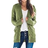 Herbstjacke Damen Strickjacke Damen Sweatjacke Strickjacken Fleecejacke Pullover Trachtenjacke...