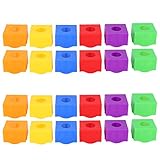 NDNCZDHC 24PCS Billiard Chalk Holder Plastic Pool Chalk Holder Multi-color Pool Cues Chalk Holder...