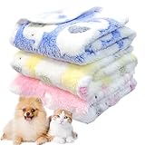 CIYIN 3 Stück Hundedecke, Kleine Flauschige Hundedecke,Hundedecke Katzendecke Welpendecke...