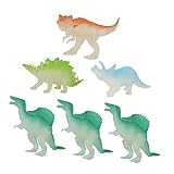ibasenice 6 Stück Leuchtende Dinosaurier-Kinder-Minispielzeuge Kinder-Lernspielzeug Leuchtende...