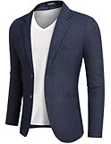 COOFANDY Herren Blazer Anzugjacken Sportlich Sakko Männer Regular Fit Casual Sportsakko mit 2...