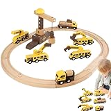 Construction Race Tracks, Kids Car Track Set, Toddler Auto Racing Track, Toddler Car Track Play Set,...