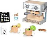goki 51460 - Kaffee und Tee Station aus Holz, Spielset für kleine Barista und Teeliebhaber,...