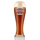 polar-effekt Weizenbierglas 0,5l mit Gravur personalisierte Weizenglas Geschenk-Idee Bierglas...