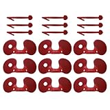 JOINPAYA 100 Stück Hühnerbrille Plastikhühnchenbrillen für Hühner Rot Kampf Effekte Einfache...