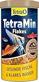 TetraMin Flakes - Fischfutter in Flockenform für alle Zierfische, ausgewogene Mischung für gesunde...