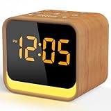 REACHER Radiowecker für das Schlafzimmer, Digitale FM Radiouhr mit Weißrausch-Soundmaschine, 9...