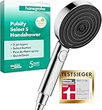 hansgrohe Pulsify Select S- wassersparender Duschkopf 6,9 l/min (EcoSmart), Handbrause mit 3...