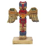 Kocris Casa Indische Totem Pole Fisch Tank Dekorationen Dekor Indianer Stamm Clan Skulptur Alte...