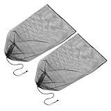 FONDOTIN 2 Stück Netzgewebe Ersatzbeutel für Holzhäcksler mit Kordelzug Große Kapazität Robust...