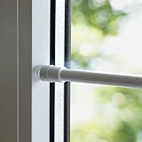 Klemmstange für Fenster Gardine Länge wählbar bis 120 cm (80-120 cm (weiß))