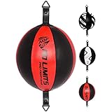 AQF Boxen Doppelendball Rex Leder Boxbirne Set MMA Punchingball Erwachsene Training Speedball Set...