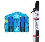 SKI-N-GO Skihalter und Stöcke (Blau, L)