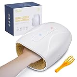 Wireless Handmassagegerät mit Wärme, 3 Stufen Luftkompression und Heizung,Hand Massagegerät für...