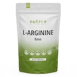 Nutri + L-Arginin Base Pulver 500 g hochdosiert + vegan - pflanzlich durch Fermentation - reines...