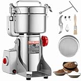 VEVOR Elektrische Getreidemühle, 1000 g, Hochgeschwindigkeits-Gewürzmühle mit 3000 W, gewerbliche...