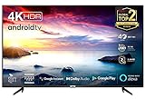 TCL 43BP615 (108cm) LED Fernseher 43 Zoll Smart TV (4K Ultra HD, HDR 10, Triple Tuner, Android TV,...