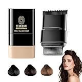 Instant-haarfarbstift mit Integriertem Kamm, Instant Hair Color Stick, Ausbesserungskamm 2 in 1,...