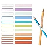 COLOFALLA 200 Stück Namensaufkleber Kinder Schule Stifte Etiketten zum Beschriften Namensetiketten...