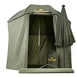 Angelkorb Angelschirm mit Seitenwand 2,50 m – Angel Sonnenschirm & Schirmzelt, wasserabweisend,...