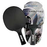 Donic-Schildkröt Carbon Tischtennisschläger CarboTec 900, Schwarz, One-Piece Konstruktion
