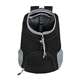 Haustier Rucksack - Verstellbar und Atmungsaktiv - Mit Fronttasche für Kleine Hunde und Katzen -...