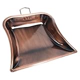 Tofficu Robustes Metall Kehrblech in Rotkupfer mit Ergonomischem Griff Kompakt Leicht und...