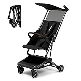 Bebehoo Leichter Reise-Baby-Kinderwagen, faltbar, tragbar, Flugzeug, kompakter Regenschirm,...