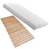 Betten-ABC Matratzenset KSP-500 - Das Original - 80x200 cm, Härtegrad H2 + Premium Rollrost