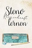 Steno Schreibheft | Kurzschrift Lernen: Stenographie lernen Übungsheft 6x9 zoll ca DIN A5 | 64...