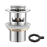 Ibergrif Ablaufgarnitur POP UP- Anti-Blocking, Auslaufsicher, Korrosionsbeständig, Abflussstopfen...