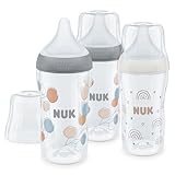 NUK Perfect Match Babyflaschenset | Ab 3 Monate | Passt sich dem Baby an | Temperature Control |...