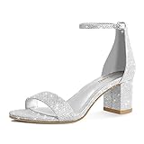 PIZZ ANNU Sandalen Damen mit Absatz Bequem Sandaletten Sommer Elegant Sommerschuhe Klassische...