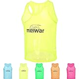 meiwar Leibchen - 10er Set Trainingsleibchen I Größe M/L I Gelb