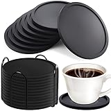 MOOING Silikon Untersetzer Rund für Gläser, 12er Set Hitzebeständig und rutschfest Untersetzer,...