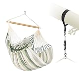 LA SIESTA® Domingo Hängesessel & Baum- & Pfosten-Befestigung - Wetterfest Hängesessel für Indoor...