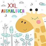 Kinder Ausmalbuch ab 2 Jahre: XXL Kritzelmalbuch mit tollen Motiven zum Ausmalen und Kritzeln für...
