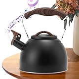 Pfeifender Teekessel - Tee Kochkessel Retro Topf | Hitzebeständiger Stahl Teebereiter, 3L Edelstahl...