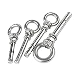 Ankerbolzen, Ösenbolzen M6-M20 304 Edelstahl-Spreizdübel mit Ringankern und...