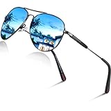 DADA-PRO Sonnenbrille Herren Polarisiert Pilotenbrille Damen Metallrahmen Retro Fliegerbrille UV400...