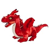 Teddys Rothenburg by Uni-Toys Stofftier Drache rot 40 cm stehend Plüschdrache Kuscheltier Drache...