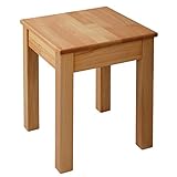 Krok Wood Hocker Tomas aus Massivholz 35x35x45 cm (Buche, 1x ohne Eingriff)