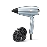 BaByliss Hydro-Fusion Haartrockner mit Advanced Plasma Ionen-Technologie, D773DE, Eisblau